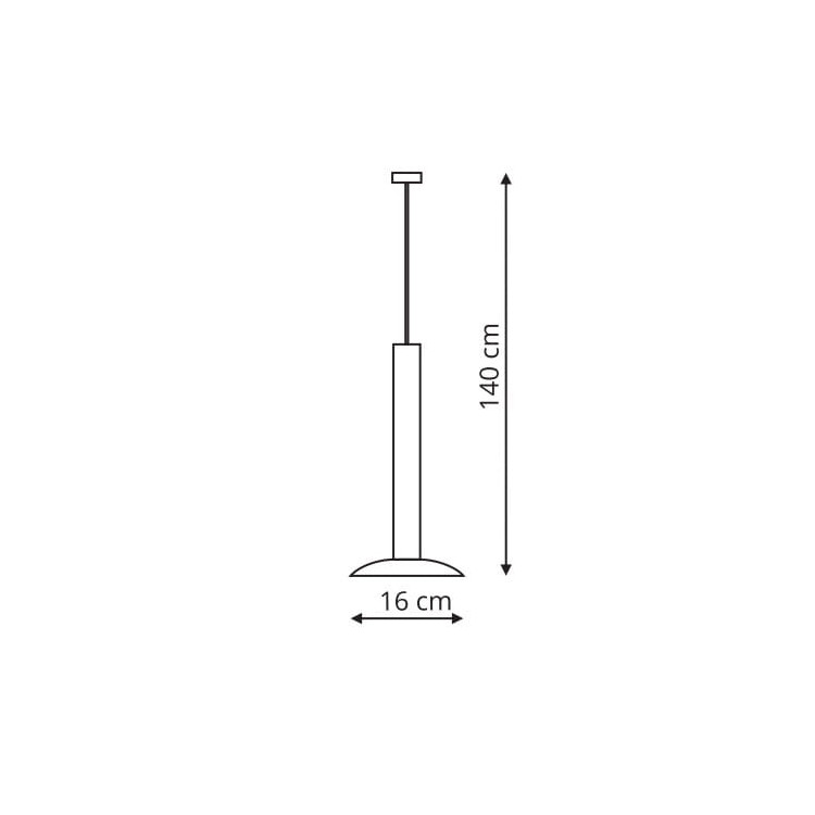 Lampa wisząca Hat 1xLED czarna Light Prestige