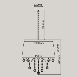 Lampa Wisz Ca Mona Xe Srebrna Light Prestige