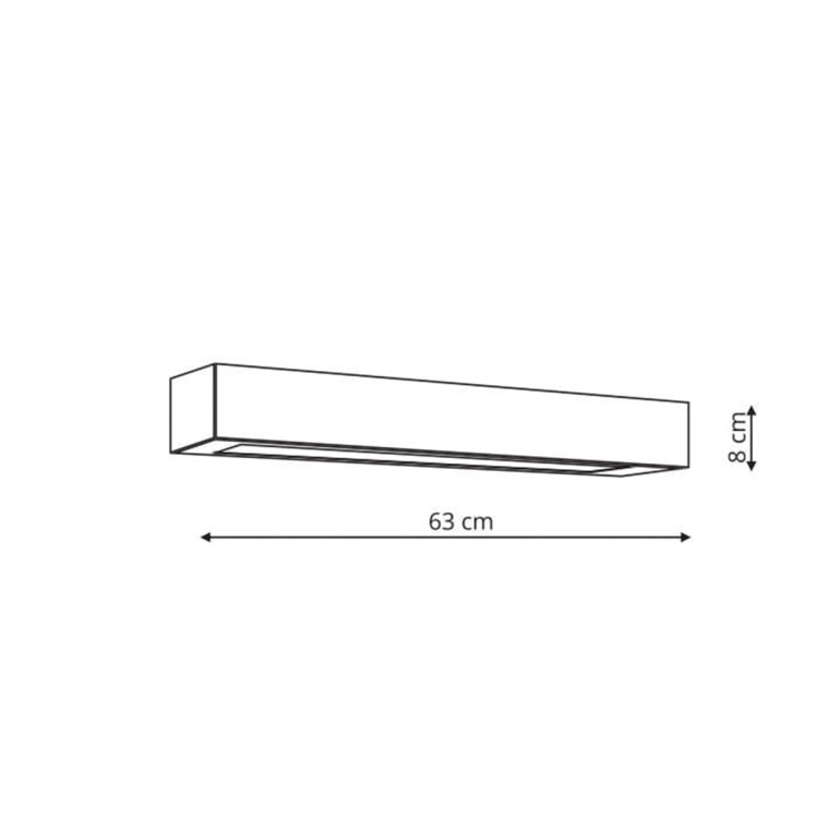 Lampa sufitowa Ibros 63 cm czarny 18W IP44 LED CCT - 10001