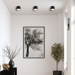 Oprawa natynkowa Kendal czarna IP65 GX53