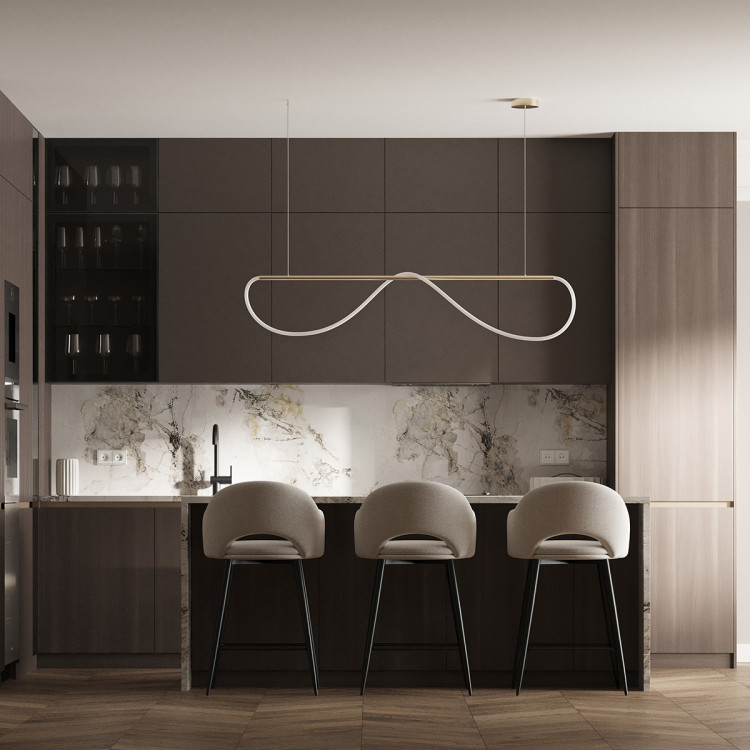 Lampa wisząca Meleca M złota LED CCT - 10034