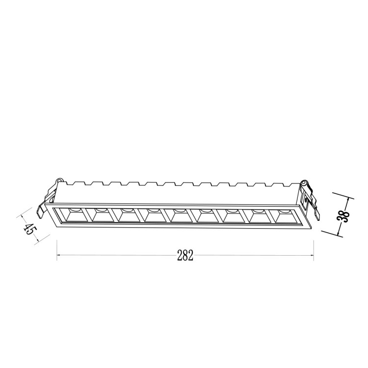 Oprawa podtynkowa Solar 10 biała LED 3000K - 10100