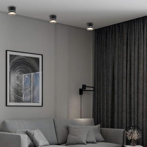 Oprawa natynkowa Kendal czarna GX53