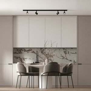 Zestaw oświetlenia szynowego Snow SET 3F czarny 4xGU10