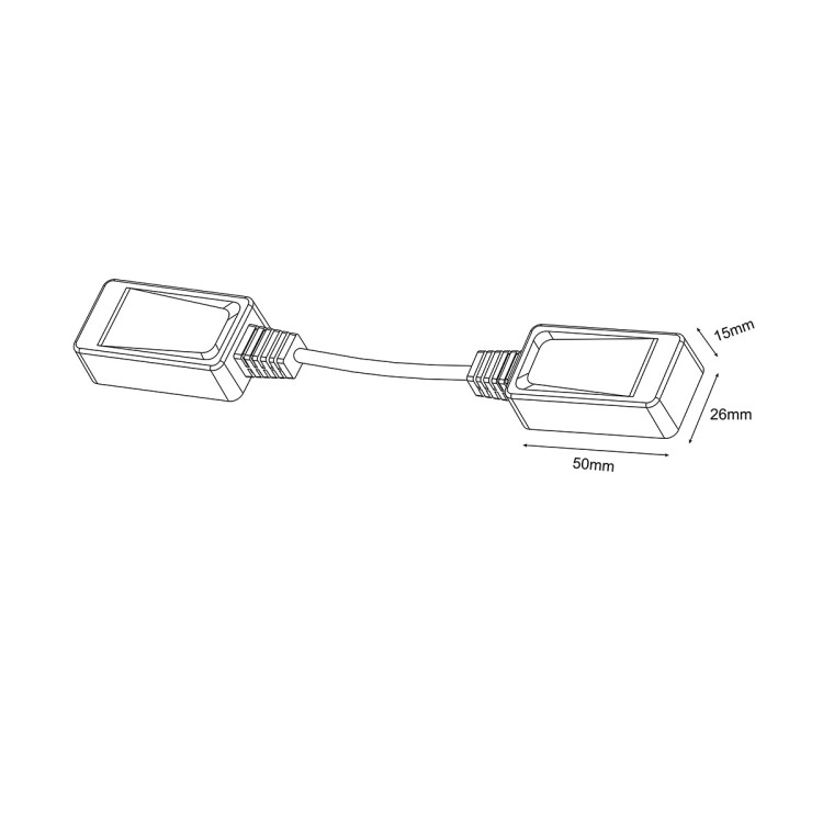 Łącznik natynkowy linka Magnetic Slim biały - 10507