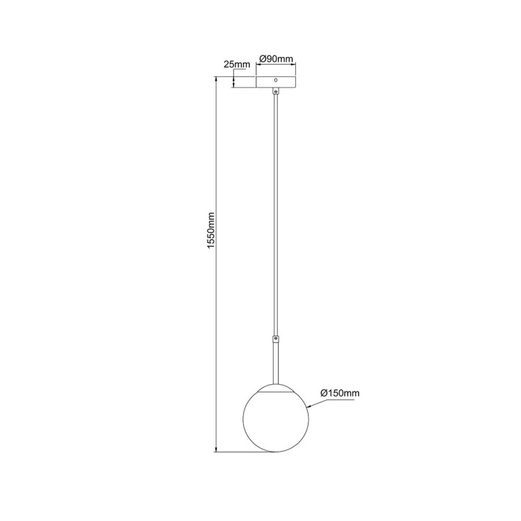 Lampa wisząca Dorado czarna 1xE14 - 10521