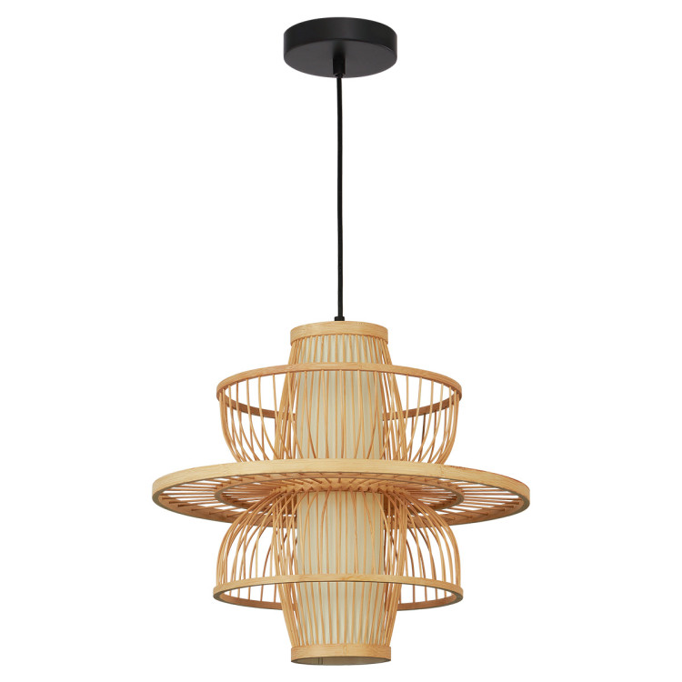 Rattanowa lampa wisząca Astra naturalna 1xE27 - 10540