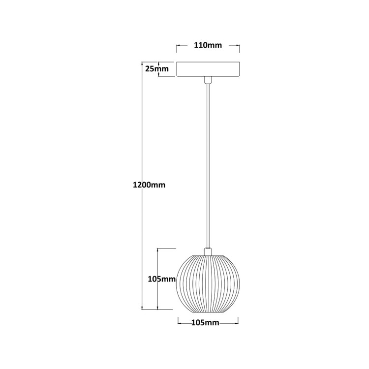 Lampa wisząca Brillant 1 złota LED CCT - 10542