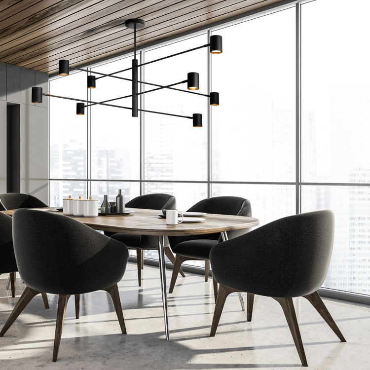 Lampa wisząca Snow 8 czarna 8xGU10 - 10644