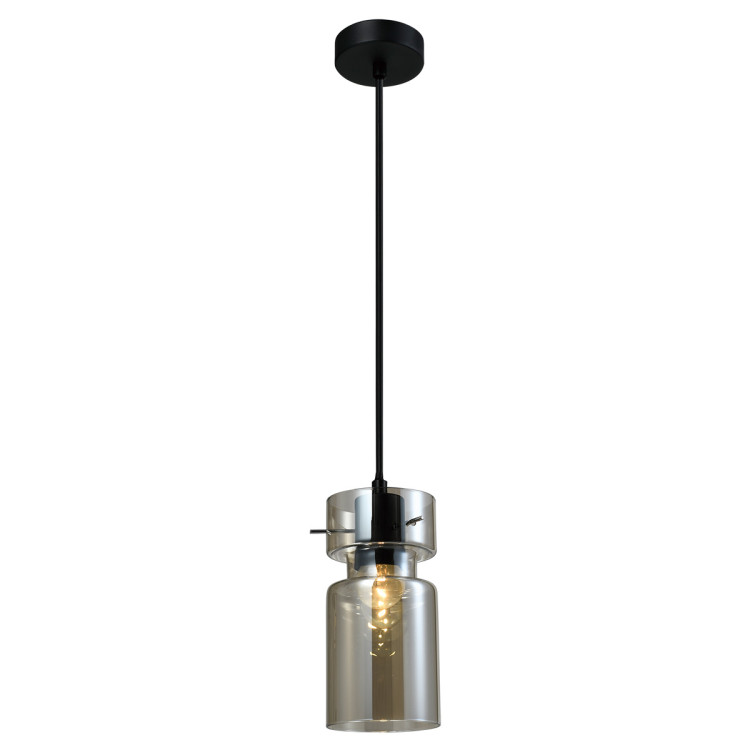 Pojedyncza lampa wisząca Nivio dymna 1xE27 - 10645