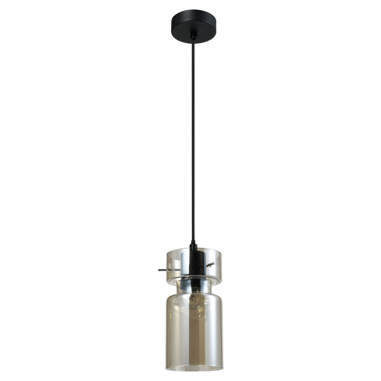 Pojedyncza lampa wisząca Nivio dymna 1xE27 - 10648