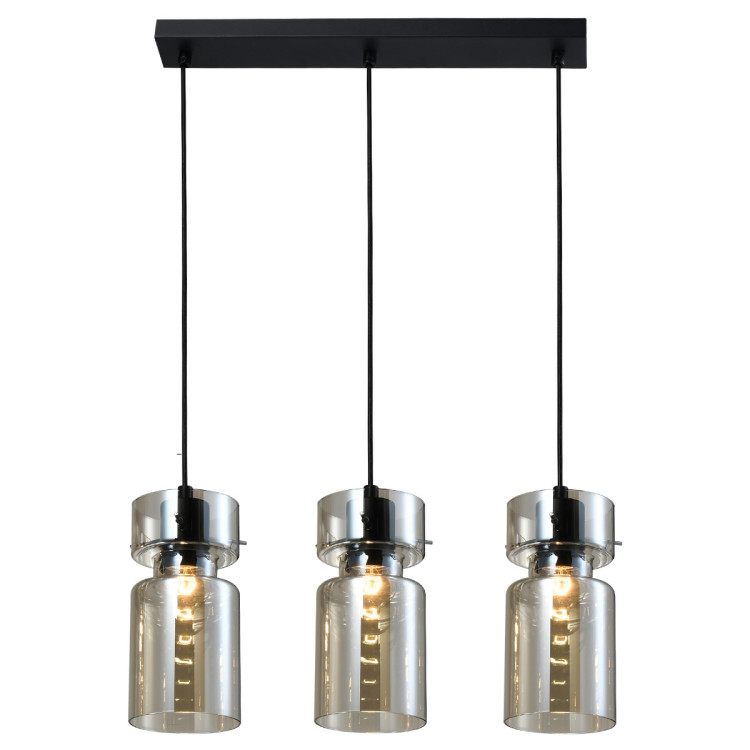 Potrójna lampa wisząca Nivio dymna 3xE27 - 10652