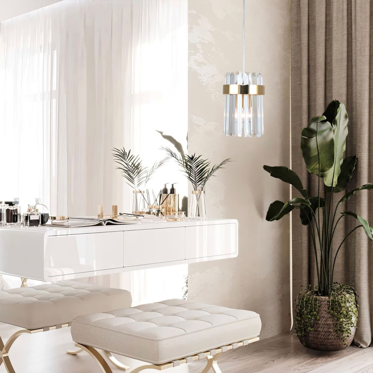 Lampa wisząca Vetro 1 złota 1xE14 - 10686