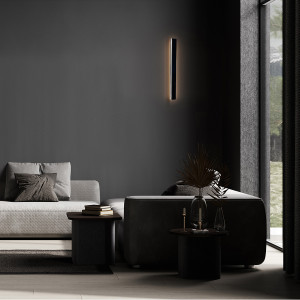 Kinkiet Bodo 40 cm czarny IP54 LED CCT