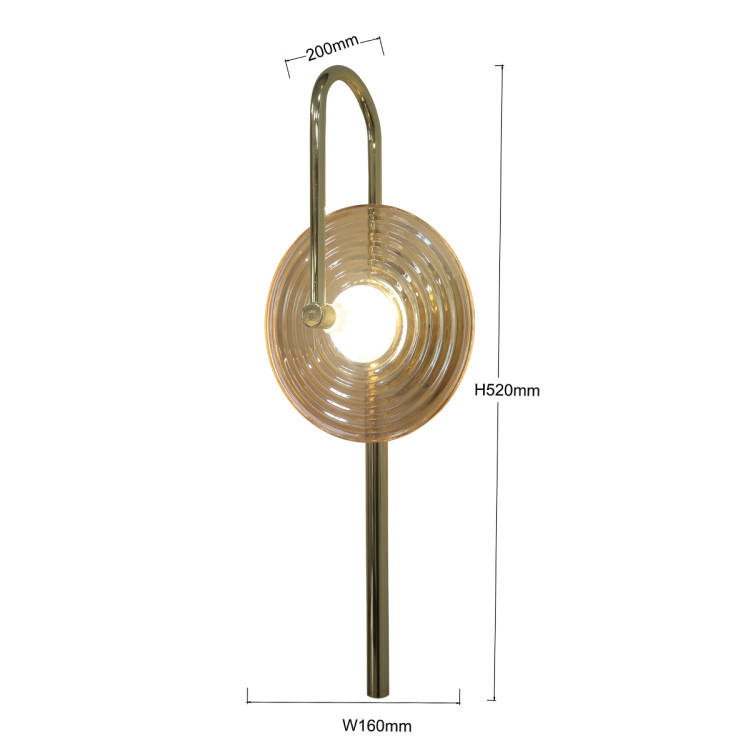 Kinkiet Plato bursztynowy LED CCT - 10761