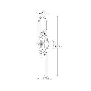Kinkiet Plato transparentny LED CCT