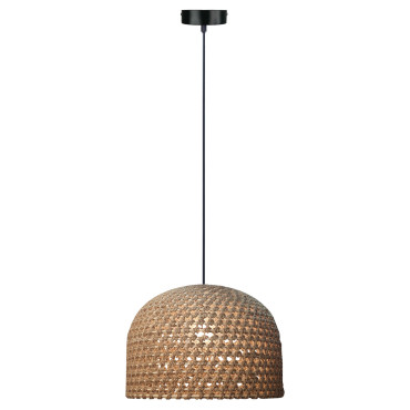 Rattanowa lampa wisząca Kanso 50 cm jasne drewno 1xE27