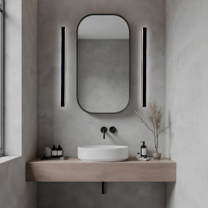 Kinkiet Bodo 40 cm czarny IP54 LED CCT