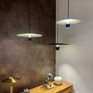 Lampa wisząca Ufo M czarna LED CCT