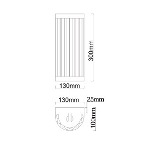 Kinkiet Vetro chrom 1xE14