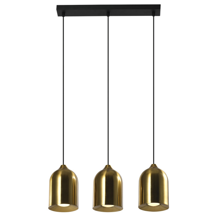 Metalowa lampa wisząca Nilo złota 3xGU10 - 10962