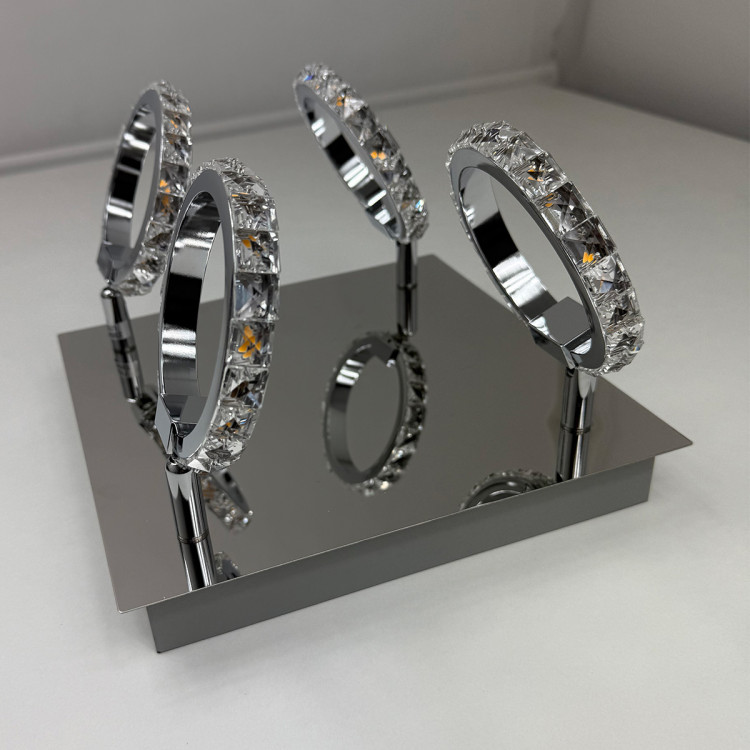 Plafon Carrara srebrny LED 3000K - 11027