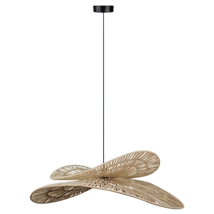 Rattanowa lampa wisząca Raya naturalna 1xE27 - 11059