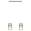 Lampa wisząca Vetro złota 2xE14