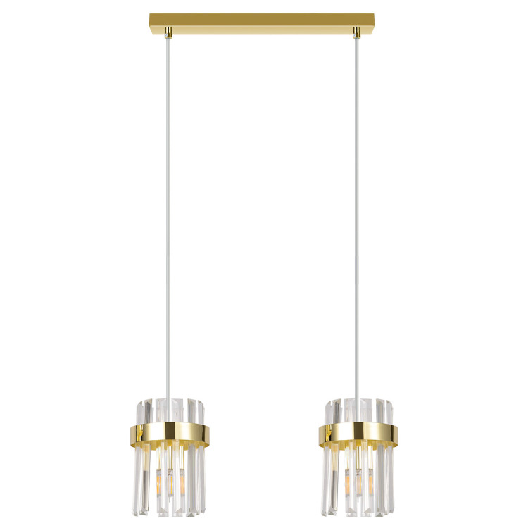 Lampa wisząca Vetro złota 2xE14 - 11193