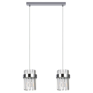 Lampa wisząca Vetro chrom 2xE14