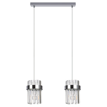 Lampa wisząca Vetro chrom 2xE14