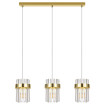 Lampa wisząca Vetro złota 3xE14