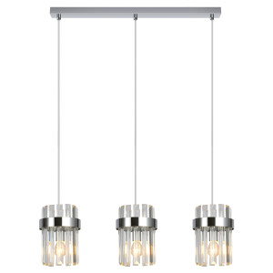 Lampa wisząca Vetro chrom 3xE14
