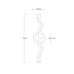 Kinkiet Meleca czarny LED CCT