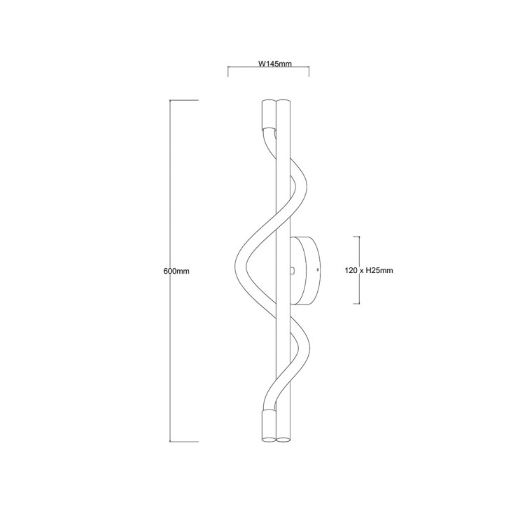 Kinkiet Meleca czarny LED CCT - 11267