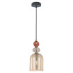 Lampa wisząca Tropea bursztynowa 1xE27