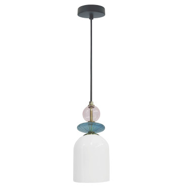 Lampa wisząca Tropea biała 1xE27