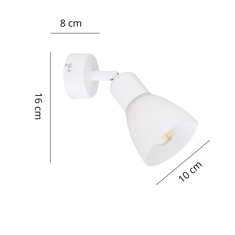 Reflektor Malta biały 1xE14 - 11298