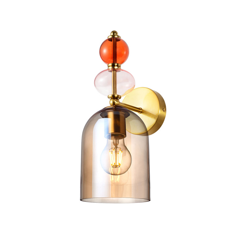 Kinkiet Tropea bursztynowy 1xE27 - 11309