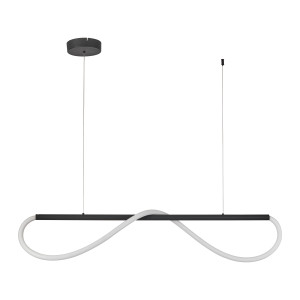 Lampa wisząca Meleca S czarna LED CCT