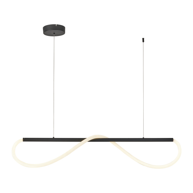 Lampa wisząca Meleca S czarna LED CCT - 11340