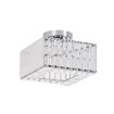 Kwadratowy plafon Vetro chrom 1xE27