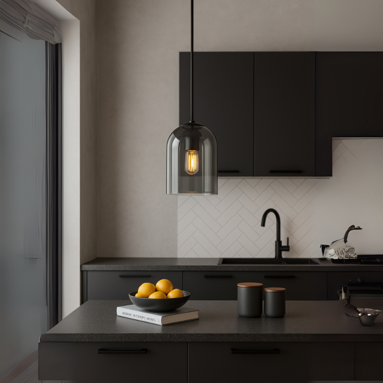 Lampa wisząca Elaris dymna 1xE27 - 11418