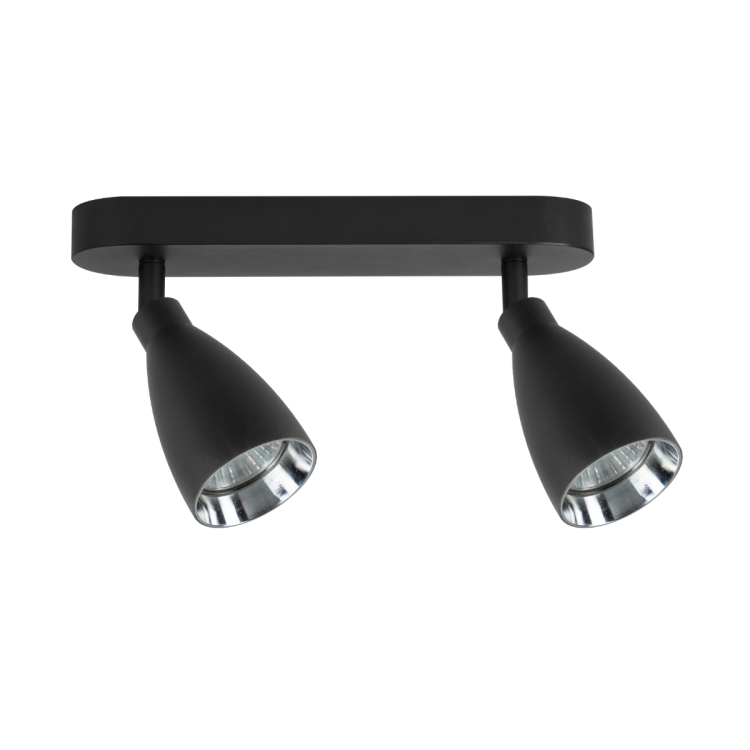 Campana 2 spot czarny 2xGU10 - 11430