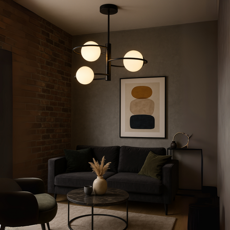 Plafon Dorado ring czarna 3x E14 - 11521