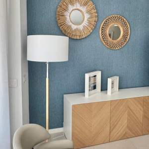 Lampa podłogowa Fogo biała 2xE27