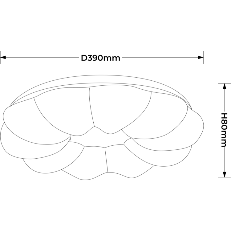 Plafon Ariva 40 cm biały LED 4000K - 11576