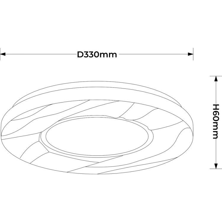 Plafon Tenaro 33 cm biały LED 4000K - 11596