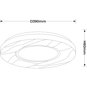 Plafon Tenaro 40 cm biały LED 4000K