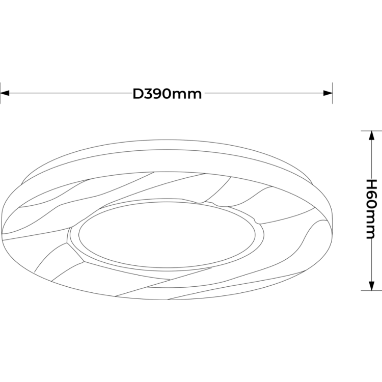 Plafon Tenaro 40 cm biały LED 4000K - 11603